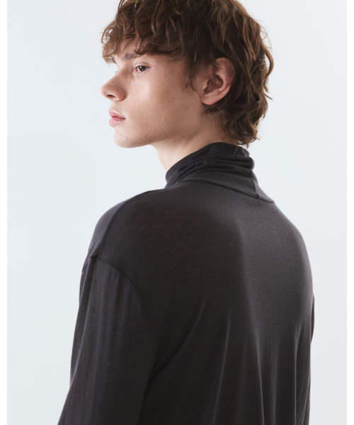 THEENDQUESTION(ジエンドクエスチョン)の「Sheer turtleneck t-shirt / DARK GRAY(Tシャツ/カットソー・レディース・その他・FREE)」の8枚目の写真