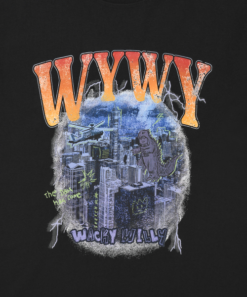 Wacky WiLLy(ワッキーウィリー)の「キキシティアタック 半袖Tシャツ ブラック(Tシャツ/カットソー・レディース・その他・SMALL/MEDIUM/LARGE/X-LARGE)」の5枚目の写真