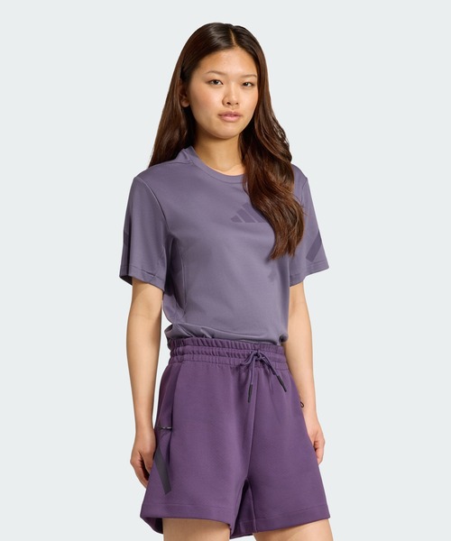 adidas(アディダス)の「adidas Z.N.E. 半袖Tシャツ / アディダス adidas(Tシャツ/カットソー・レディース・バイオレット・XX-LARGE/LARGE/MEDIUM/SMALL/X-LARGE/X-SMALL)」の3枚目の写真