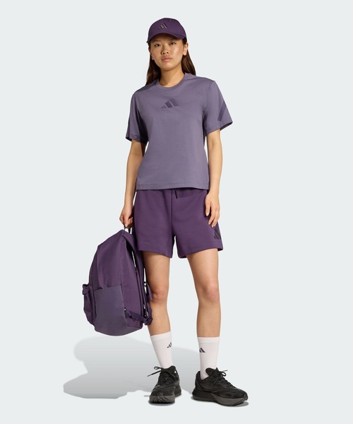 adidas(アディダス)の「adidas Z.N.E. 半袖Tシャツ / アディダス adidas(Tシャツ/カットソー・レディース・バイオレット・XX-LARGE/LARGE/MEDIUM/SMALL/X-LARGE/X-SMALL)」の4枚目の写真