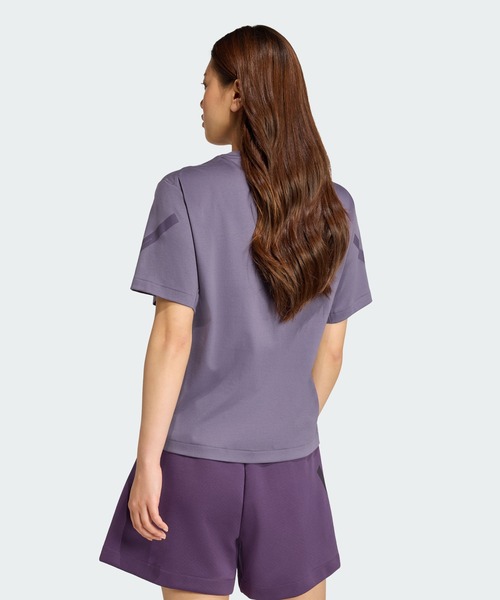 adidas(アディダス)の「adidas Z.N.E. 半袖Tシャツ / アディダス adidas(Tシャツ/カットソー・レディース・バイオレット・XX-LARGE/LARGE/MEDIUM/SMALL/X-LARGE/X-SMALL)」の2枚目の写真