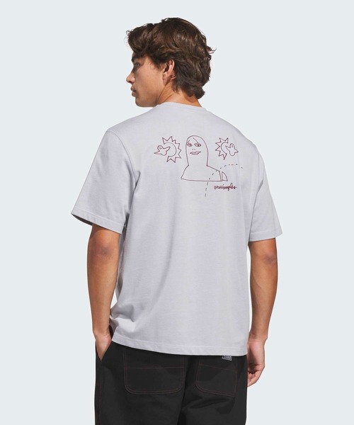 adidas(アディダス)の「SKATEBOARDING x MARK GONZALES NOT AMUSED TEE / アディダスオリジナルス adidas Originals(Tシャツ/カットソー・メンズ・グレー・XX-LARGE/3XL/LARGE/MEDIUM/SMALL/X-LARGE/X-SMALL)」の4枚目の写真