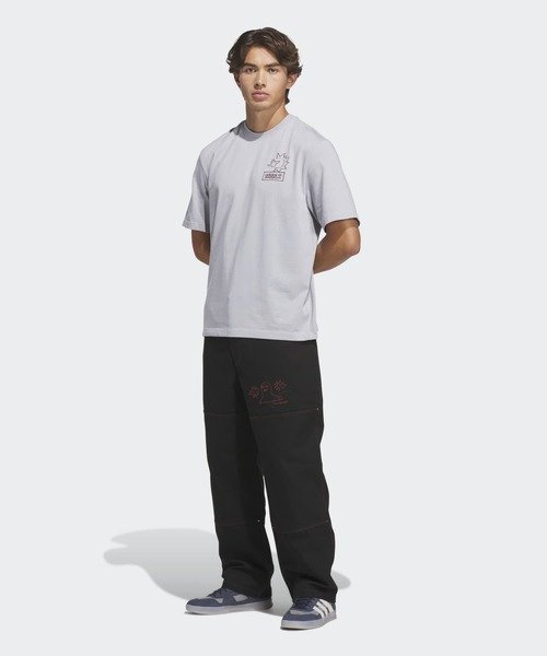 adidas(アディダス)の「SKATEBOARDING x MARK GONZALES NOT AMUSED TEE / アディダスオリジナルス adidas Originals(Tシャツ/カットソー・メンズ・グレー・XX-LARGE/3XL/LARGE/MEDIUM/SMALL/X-LARGE/X-SMALL)」の7枚目の写真