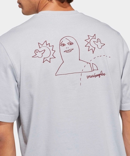 adidas(アディダス)の「SKATEBOARDING x MARK GONZALES NOT AMUSED TEE / アディダスオリジナルス adidas Originals(Tシャツ/カットソー・メンズ・グレー・XX-LARGE/3XL/LARGE/MEDIUM/SMALL/X-LARGE/X-SMALL)」の6枚目の写真