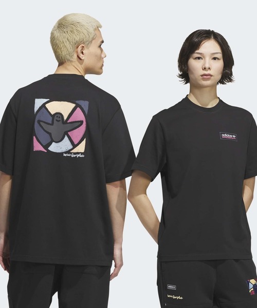 adidas(アディダス)の「スケートボーディング × マーク・ゴンザレス モダニスト 半袖Tシャツ / アディダスオリジナルス adidas Originals(Tシャツ/カットソー・メンズ・ブラック・X-LARGE/X-SMALL/XX-LARGE/3XL/LARGE/MEDIUM/SMALL)」の2枚目の写真