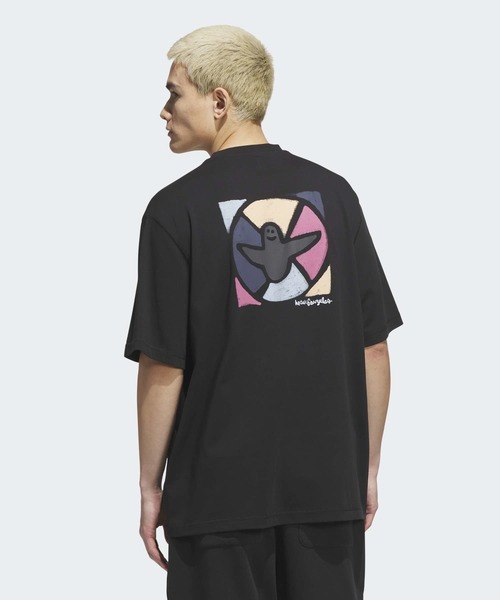 adidas(アディダス)の「スケートボーディング × マーク・ゴンザレス モダニスト 半袖Tシャツ / アディダスオリジナルス adidas Originals(Tシャツ/カットソー・メンズ・ブラック・X-LARGE/X-SMALL/XX-LARGE/3XL/LARGE/MEDIUM/SMALL)」の4枚目の写真