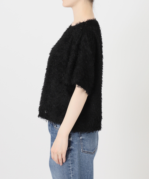 Spick & Span(スピックアンドスパン)の「《追加2》フェザーライクTブラウス(シャツ/ブラウス・レディース・アイボリー/ブラック・FREE)」の8枚目の写真