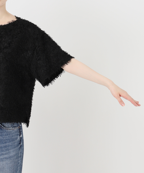 Spick & Span(スピックアンドスパン)の「《追加2》フェザーライクTブラウス(シャツ/ブラウス・レディース・アイボリー/ブラック・FREE)」の11枚目の写真