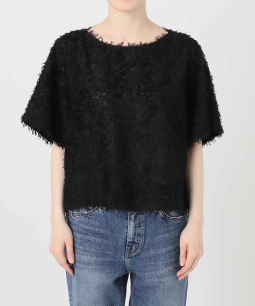 Spick & Span(スピックアンドスパン)の「《追加2》フェザーライクTブラウス(シャツ/ブラウス・レディース・アイボリー/ブラック・FREE)」の14枚目の写真