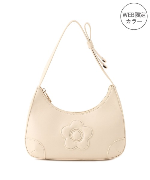 MARY QUANT(マリークワント)の「【MARY QUANT×VIS】デイジーハンドルリボンワンショルダーバッグ(ショルダーバッグ・レディース・ベージュ系その他2/キナリ/ブラック・FREE)」の2枚目の写真