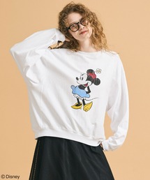 【ディズニー】T-スウェットプリントトップス【高橋愛様着用】