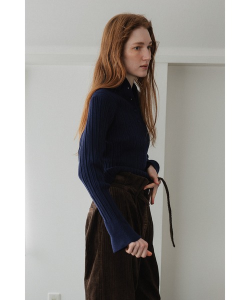 tento(テント)の「Variegated Rib High-Neck Knit Sweater(ニット/セーター・レディース・ネイビー/グレー/レッド/ブラック・FREE)」の18枚目の写真