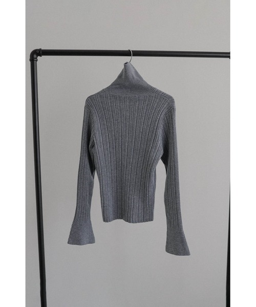 tento(テント)の「Variegated Rib High-Neck Knit Sweater(ニット/セーター・レディース・ネイビー/グレー/レッド/ブラック・FREE)」の5枚目の写真