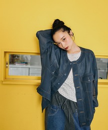 niko and... | [MODE NORM CORE] メッシュノーカラーブルゾン(ブルゾン)