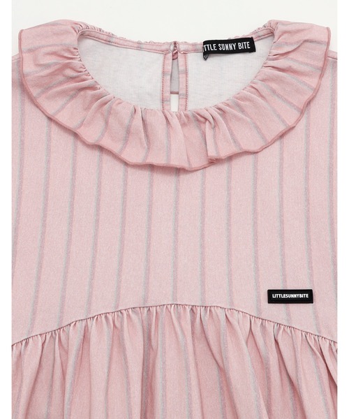 Little sunny bite(リトルサニーバイト)の「【RE】【Little Sunny Bite】baseball dress(ワンピース・レディース・ピンク/グレー・SMALL/MEDIUM)」の4枚目の写真