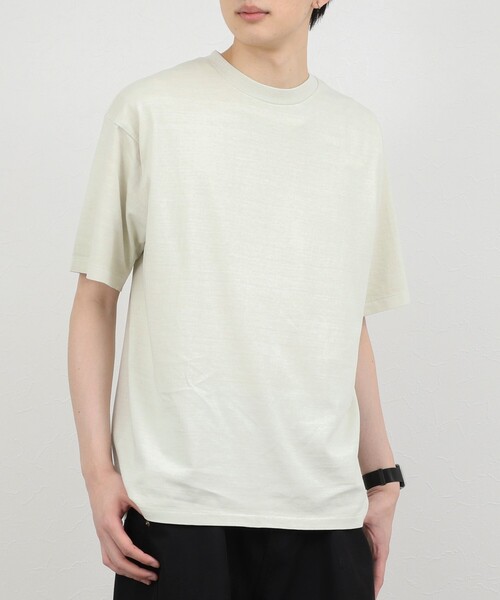 NOLLEY’S(ノーリーズ)の「【BECシリーズ】《接触冷感/UVカット》PIGMENT DYE BIO WASH ピグメント染め オーバーサイズTシャツ(Tシャツ/カットソー・メンズ・ホワイト/ライトブルー/ブラック/レンガ・M/L)」の2枚目の写真