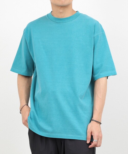 NOLLEY’S(ノーリーズ)の「【BECシリーズ】《接触冷感/UVカット》PIGMENT DYE BIO WASH ピグメント染め オーバーサイズTシャツ(Tシャツ/カットソー・メンズ・ホワイト/ライトブルー/ブラック/レンガ・M/L)」の19枚目の写真