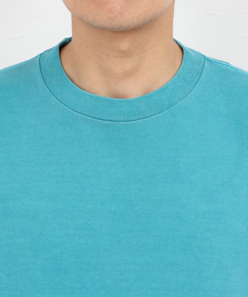 NOLLEY’S(ノーリーズ)の「【BECシリーズ】《接触冷感/UVカット》PIGMENT DYE BIO WASH ピグメント染め オーバーサイズTシャツ(Tシャツ/カットソー・メンズ・ホワイト/ライトブルー/ブラック/レンガ・M/L)」の9枚目の写真