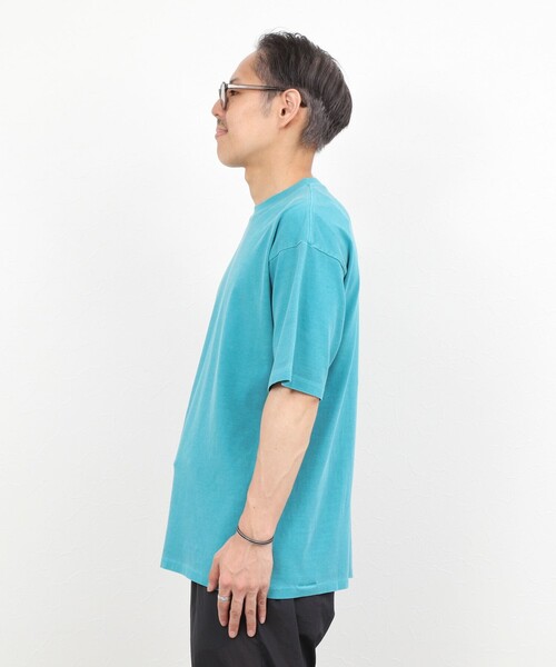NOLLEY’S(ノーリーズ)の「【BECシリーズ】《接触冷感/UVカット》PIGMENT DYE BIO WASH ピグメント染め オーバーサイズTシャツ(Tシャツ/カットソー・メンズ・ホワイト/ライトブルー/ブラック/レンガ・M/L)」の11枚目の写真