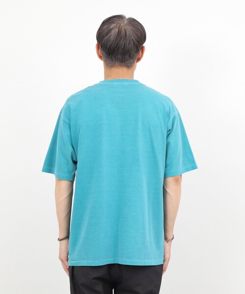 NOLLEY’S(ノーリーズ)の「【BECシリーズ】《接触冷感/UVカット》PIGMENT DYE BIO WASH ピグメント染め オーバーサイズTシャツ(Tシャツ/カットソー・メンズ・ホワイト/ライトブルー/ブラック/レンガ・M/L)」の12枚目の写真