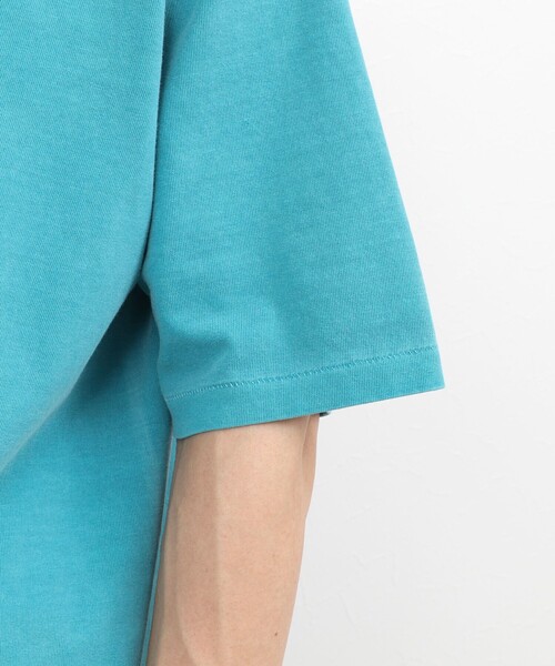 NOLLEY’S(ノーリーズ)の「【BECシリーズ】《接触冷感/UVカット》PIGMENT DYE BIO WASH ピグメント染め オーバーサイズTシャツ(Tシャツ/カットソー・メンズ・ホワイト/ライトブルー/ブラック/レンガ・M/L)」の5枚目の写真