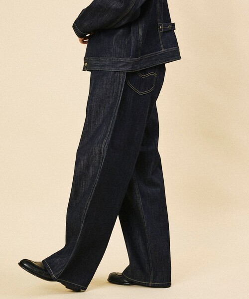 FREAK'S STORE(フリークスストア)の「Lee × FREAK'S STORE/リー 別注 101 COWBOY PANTS/バギーシルエット デニムパンツ(デニムパンツ・メンズ・ネイビー/インディゴブルー・34/32/30)」の16枚目の写真