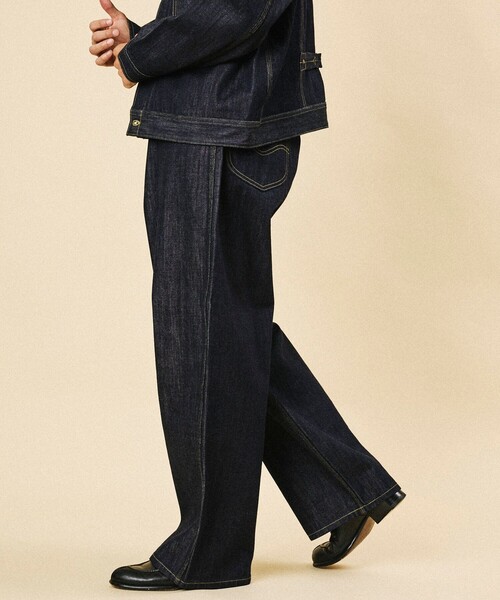 FREAK'S STORE(フリークスストア)の「Lee × FREAK'S STORE/リー 別注 101 COWBOY PANTS/バギーシルエット デニムパンツ(デニムパンツ・メンズ・ネイビー/インディゴブルー・34/32/30)」の18枚目の写真