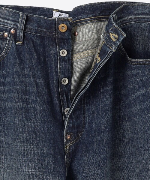 FREAK'S STORE(フリークスストア)の「Lee × FREAK'S STORE/リー 別注 101 COWBOY PANTS/バギーシルエット デニムパンツ(デニムパンツ・メンズ・ネイビー/インディゴブルー・34/32/30)」の7枚目の写真
