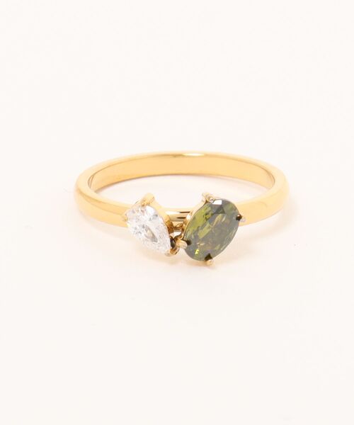Burner(バーナー)の「【lux sea jewelry(ラックス・シー・ジュエリー)】ステンレス マルチストーンリング lux-ring-18-8【RBT】(リング・レディース・グリーン系その他/グリーン/ブルー/ホワイト・14号/12号)」の3枚目の写真