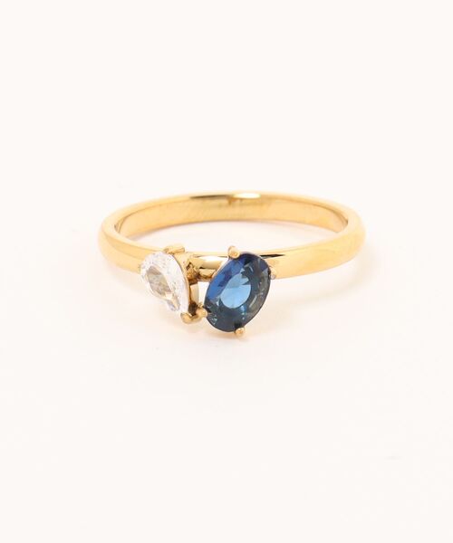 Burner(バーナー)の「【lux sea jewelry(ラックス・シー・ジュエリー)】ステンレス マルチストーンリング lux-ring-18-8【RBT】(リング・レディース・グリーン系その他/グリーン/ブルー/ホワイト・14号/12号)」の4枚目の写真