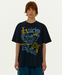 Inside Curve Tee Navy