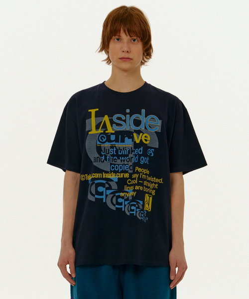 TEKET(テケット)の「Inside Curve Tee Navy(Tシャツ/カットソー・メンズ・その他・LARGE/SMALL/MEDIUM)」の1枚目の写真
