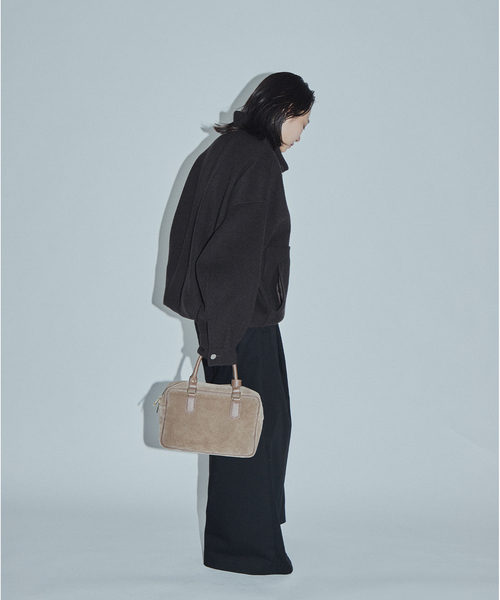 JOURNAL STANDARD(ジャーナルスタンダード)の「【ASIDE】スーパー140メルトンリバージップコート(その他アウター・レディース・ブラウン/ネイビー・FREE)」の7枚目の写真
