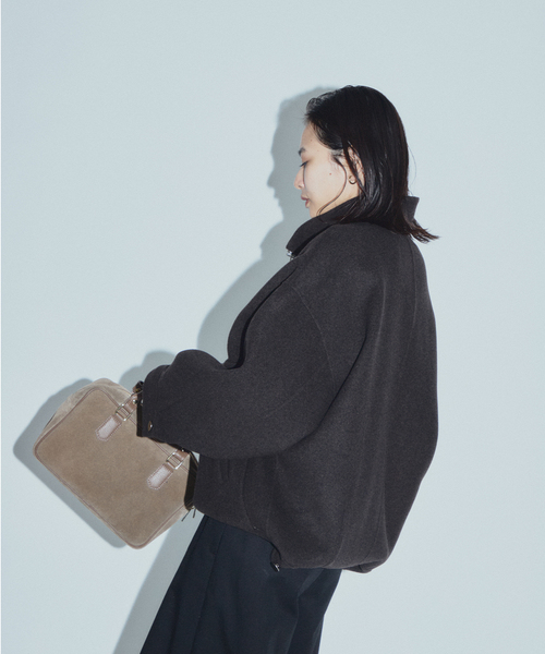 JOURNAL STANDARD(ジャーナルスタンダード)の「【ASIDE】スーパー140メルトンリバージップコート(その他アウター・レディース・ブラウン/ネイビー・FREE)」の11枚目の写真