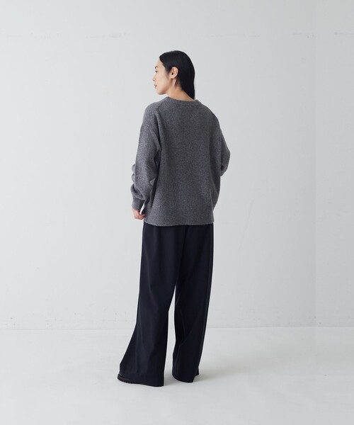 conges payes ADIEU TRISTESSE(コンジェ ペイエ アデュートリステス)の「テンセルウールニットプルオーバー(ニット/セーター・レディース・パープル/ブラウン/グレー・FREE)」の8枚目の写真