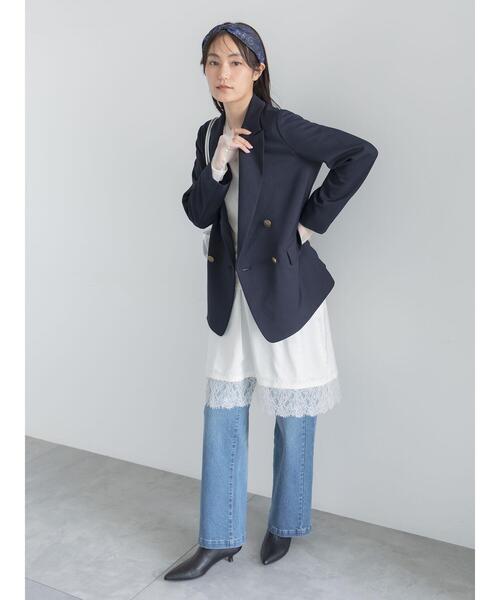 Te chichi(テチチ)の「レースヘム2WAYレイヤードサテンスカート(スカート・レディース・ブラック/ブラウン/オフホワイト・F)」の16枚目の写真