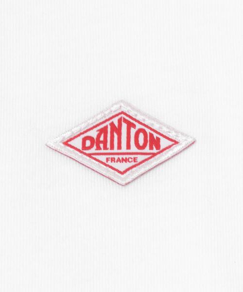 DANTON(ダントン)の「DANTON T/C INNER T-SHIRTS(Tシャツ/カットソー・レディース・ホワイト/ブルー・SMALL)」の8枚目の写真