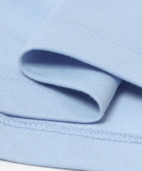 DANTON(ダントン)の「DANTON T/C INNER T-SHIRTS(Tシャツ/カットソー・レディース・ホワイト/ブルー・SMALL)」の5枚目の写真