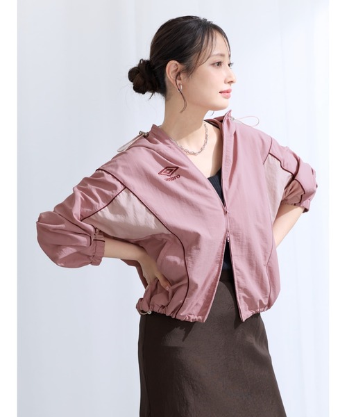 COHINA（コヒナ）の「【COHINA ×UMBRO】フーディーブルゾン 【低身長・小柄女性】（その他アウター・レディース・ブラウン/ピンク/アイボリー・ONE SIZE）」の22枚目の写真