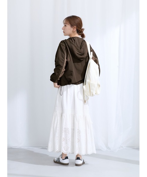 COHINA（コヒナ）の「【COHINA ×UMBRO】フーディーブルゾン 【低身長・小柄女性】（その他アウター・レディース・ブラウン/ピンク/アイボリー・ONE SIZE）」の9枚目の写真