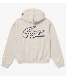 LACOSTE（ラコステ）の「【オンライン限定】LACOSTE  オーバーサイズ フード刺繍ロゴ バックプリント プルオーバーパーカー（パーカー）」