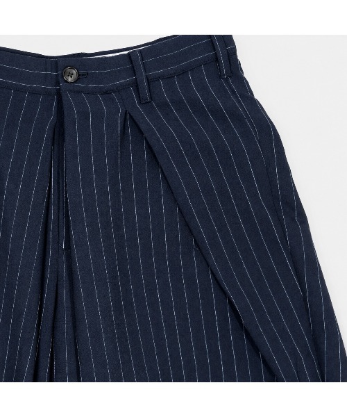 KHOKI（コッキ）の「【KHOKI】Cropped bonded wool pants（その他パンツ・メンズ・ブラック/ネイビー・2）」の7枚目の写真