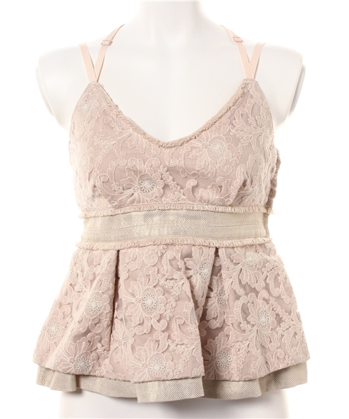 Language（ランゲージ）の「【Language】トリミングレースキャミソール（キャミソール・レディース・ホワイト/ブラック/ピンク・38）」の3枚目の写真