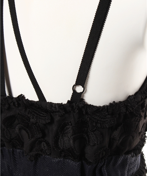 Language（ランゲージ）の「【Language】トリミングレースキャミソール（キャミソール・レディース・ホワイト/ブラック/ピンク・38）」の5枚目の写真