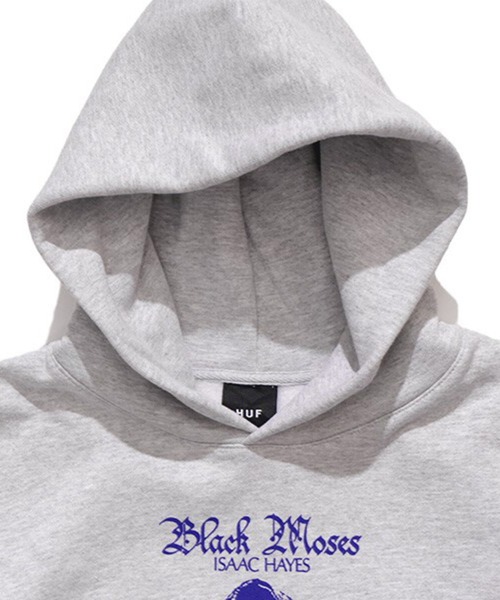 HUF(ハフ)の「HUF アイザック・ヘイズ パーカー(パーカー・メンズ・アッシュ・LARGE/MEDIUM)」の3枚目の写真