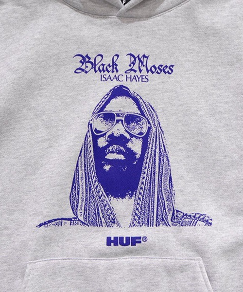 HUF(ハフ)の「HUF アイザック・ヘイズ パーカー(パーカー・メンズ・アッシュ・LARGE/MEDIUM)」の5枚目の写真
