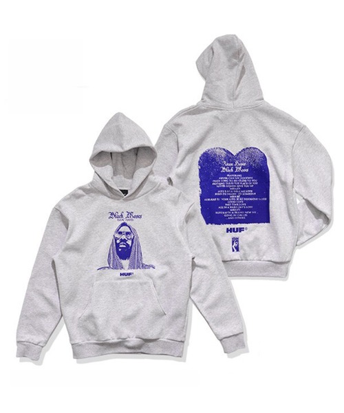HUF(ハフ)の「HUF アイザック・ヘイズ パーカー(パーカー・メンズ・アッシュ・LARGE/MEDIUM)」の4枚目の写真