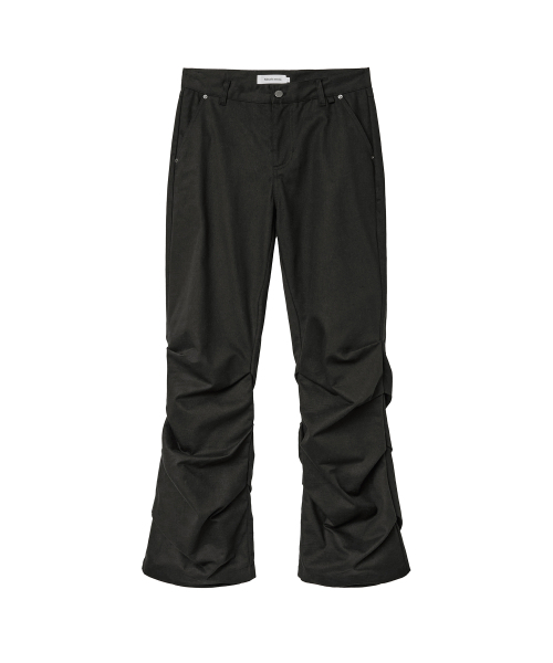 MISEKISEOUL MEN(ミセキソウルメンズ)の「Shirring detail bootscut pants BLACK(その他パンツ・メンズ・その他・2/1/3)」の1枚目の写真