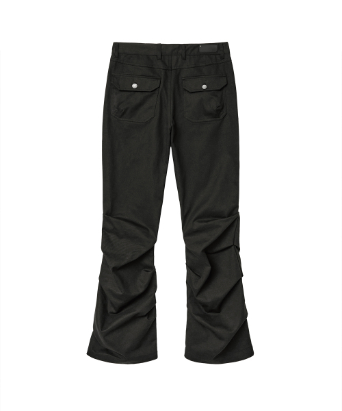MISEKISEOUL MEN(ミセキソウルメンズ)の「Shirring detail bootscut pants BLACK(その他パンツ・メンズ・その他・2/1/3)」の2枚目の写真