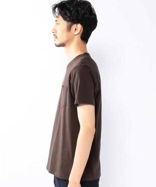 coen（コーエン）の「USAコットンVネックポケットTシャツ2016FW●（Tシャツ/カットソー・メンズ・ホワイト/ブラック/ワインレッド/ターコイズブルー・SMALL/LARGE/MEDIUM/X-LARGE）」の7枚目の写真